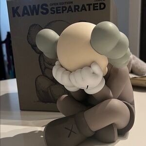 KAWS Separated Figure in Gray and Cream